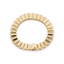 Bold Gold Book Link Etta Chain Bracelet