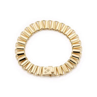 Bold Gold Book Link Etta Chain Bracelet