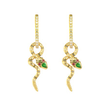 Diamond Double Sided Coiled Snake Charm
