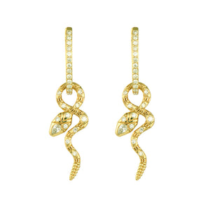 Diamond Double Sided Coiled Snake Charm