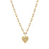Groovy Diamond Heart Rays Hinged Charm