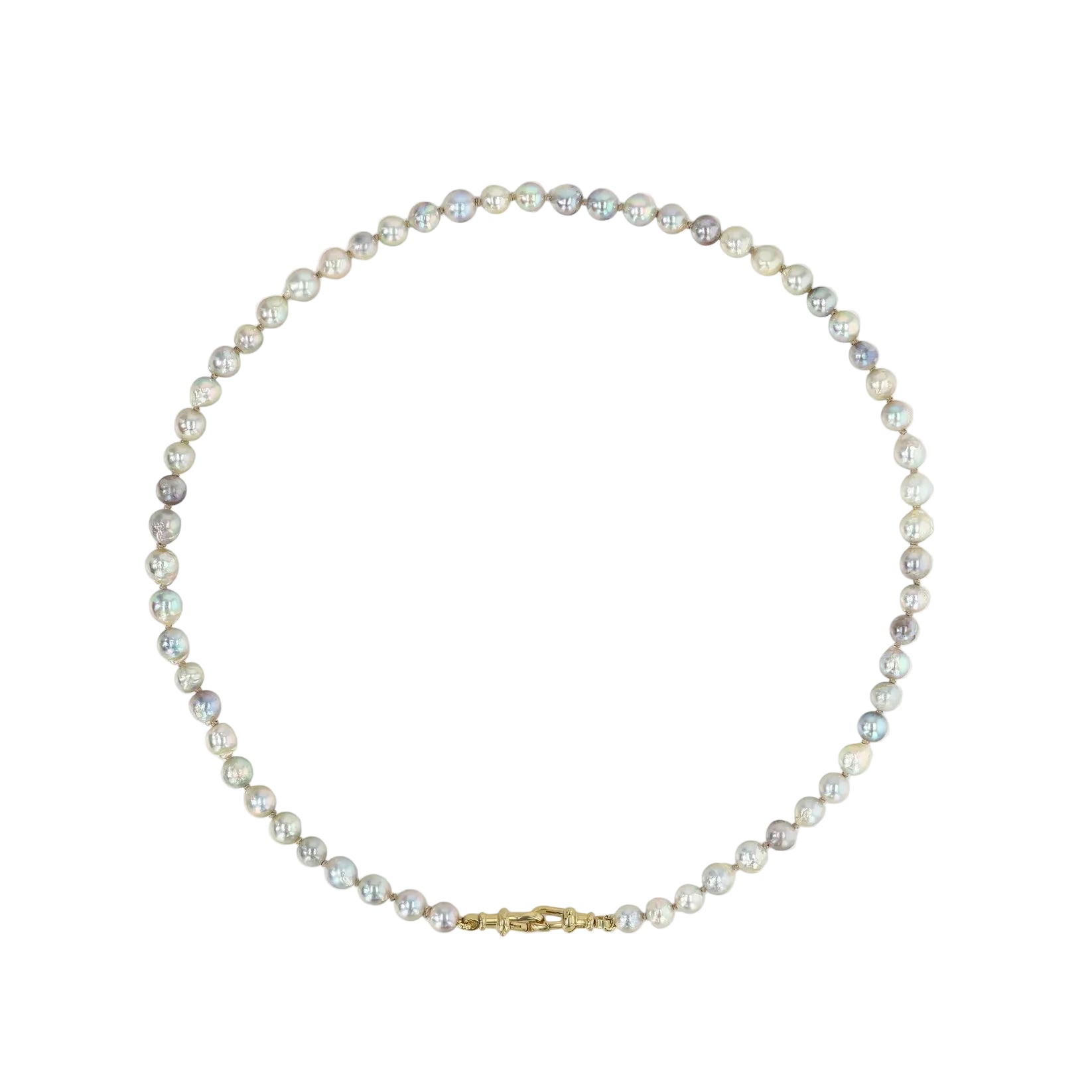Mini Blue Akoya Pearl Necklace