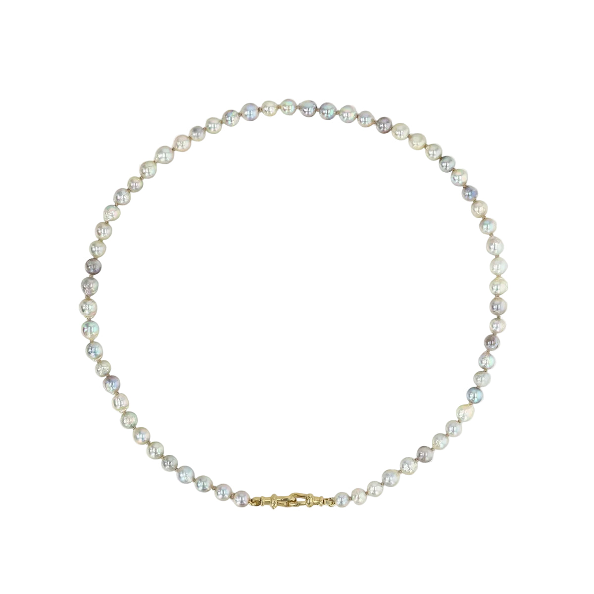 Mini Blue Akoya Pearl Necklace