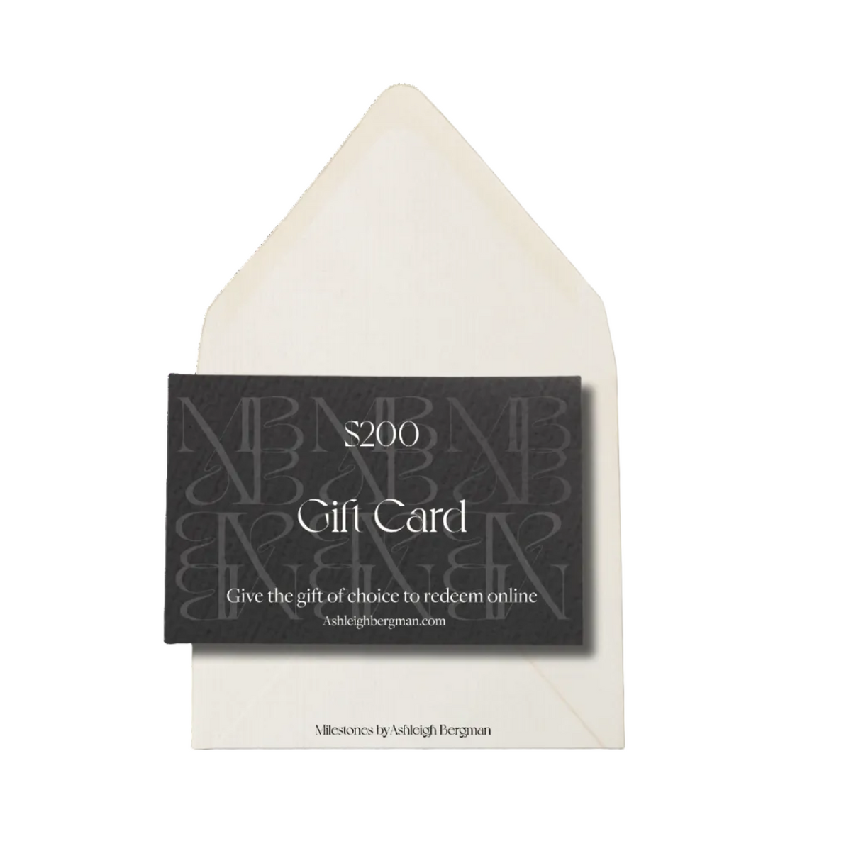 Milestones by Ashleigh Bergman Gift Card