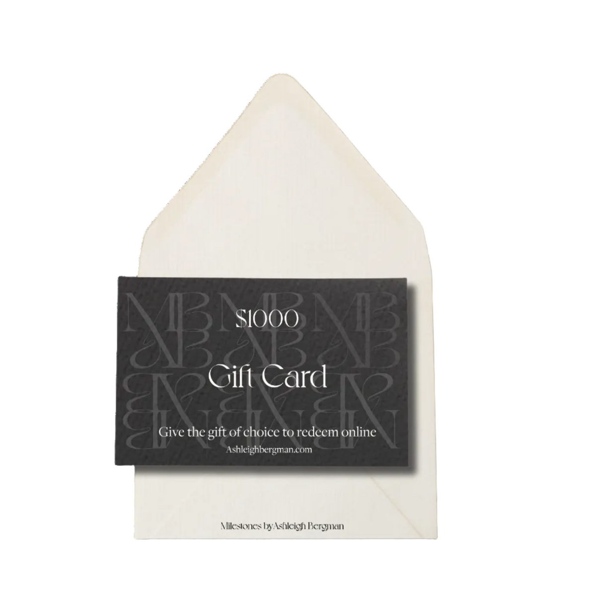 Milestones by Ashleigh Bergman Gift Card
