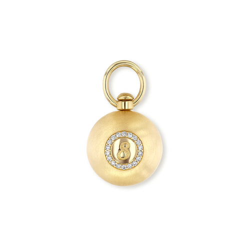 Lucky 8 Ball Swivel Charm