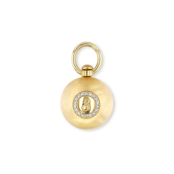 Lucky 8 Ball Swivel Charm