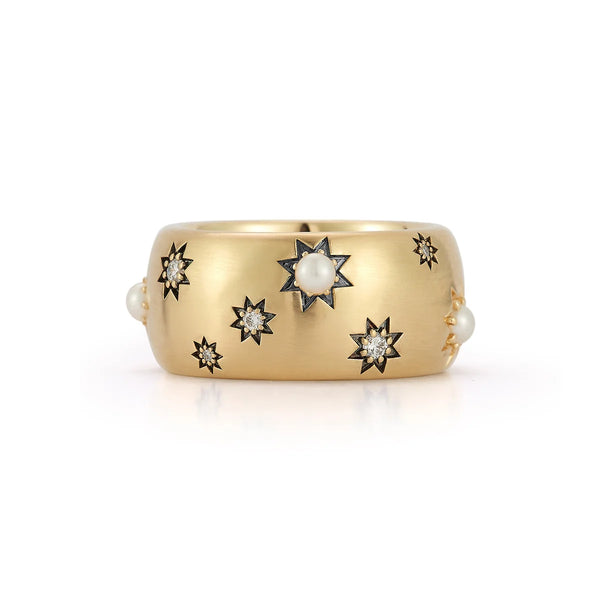Celeste Diamond & Pearl Cigar Band