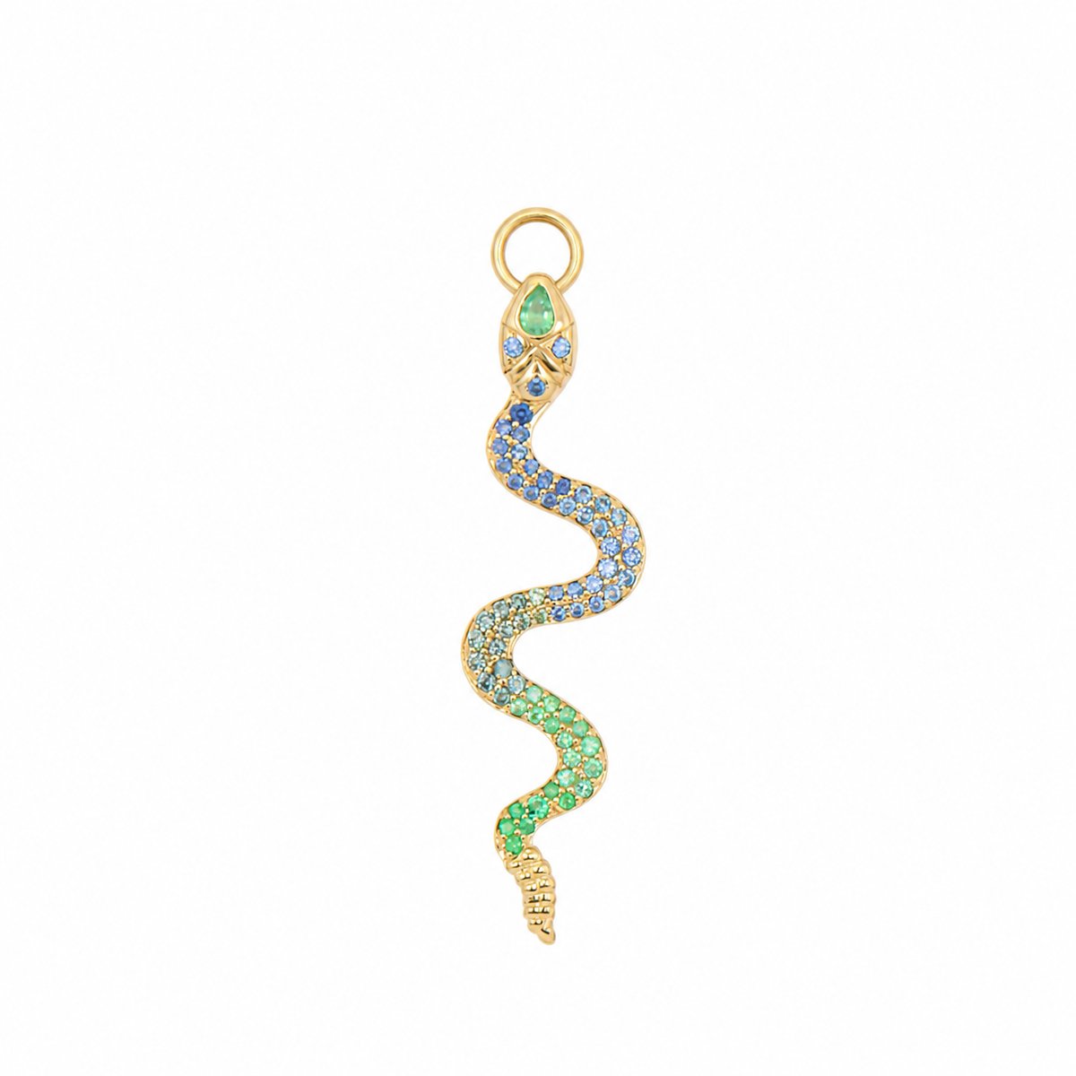 Double Sided Rattlesnake Charm Pendant
