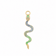 Double Sided Rattlesnake Charm Pendant