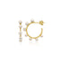 Lustrous Pearl & Diamond Hoop Earrings