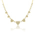 Girl Boss Graduated Pave Diamond Heart Necklace