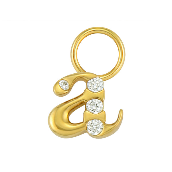 Mini Diamond Initial Charm