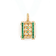 Ancient Balinese Emerald Door Pendant