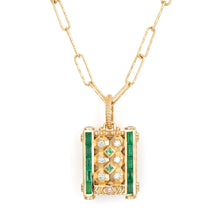 Ancient Balinese Emerald Door Pendant