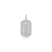 Elongated Diamond Icon Astrological Zodiac Plaque Charm