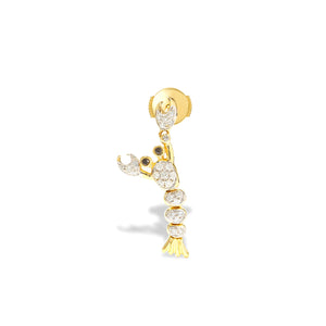 Pinch Me Diamond Lobster Stud Earring