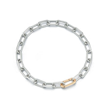 Saxon Chain Link Men's Bracelet with Elongated Clasp