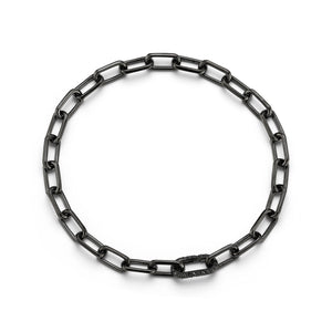 Saxon Chain Link Men's Bracelet with Elongated Clasp