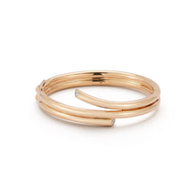 Thoby Gold & Diamond Double Spiral Bracelet