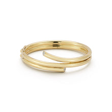 Thoby Gold & Diamond Double Spiral Bracelet