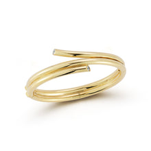 Thoby Gold & Diamond Double Spiral Bracelet