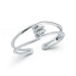 Huxley Gold & Diamond Coil Cuff Bracelet