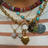 Ball & Chain Necklace with Diamond Charm Ring