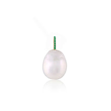 Baroque Pearl & Emerald Charm