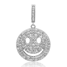 Be Happy Jumbo Diamond Smiley Face Charm