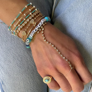 Beaded Adjustable Friendship Bracelet 