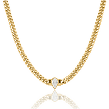 Bezel Shapes Cuban Link Chain Necklace