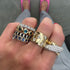 Bezel Set Blue Sapphire Eternity Band Ring