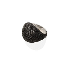 Black Diamond Pave Dome Ring