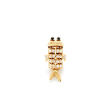 Black & White Diamonds Superfish Stud Earring