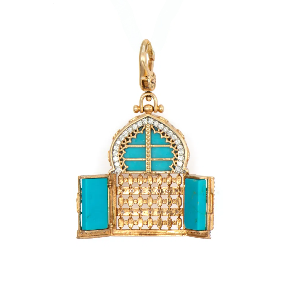 Blue City Moroccan Door Pendant