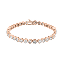 Boss Bezel Set Diamond Rounds Tennis Bracelet