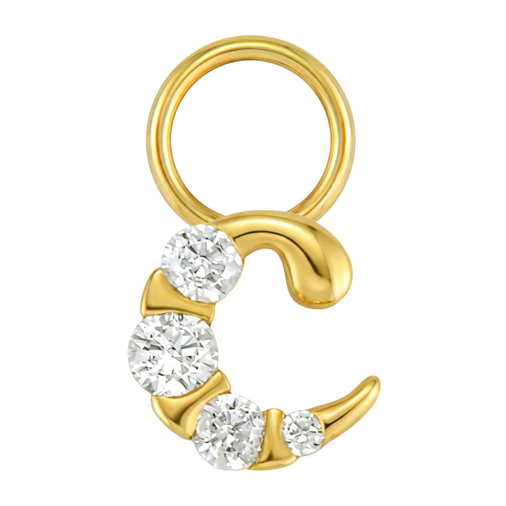 Mini Diamond Initial Charm