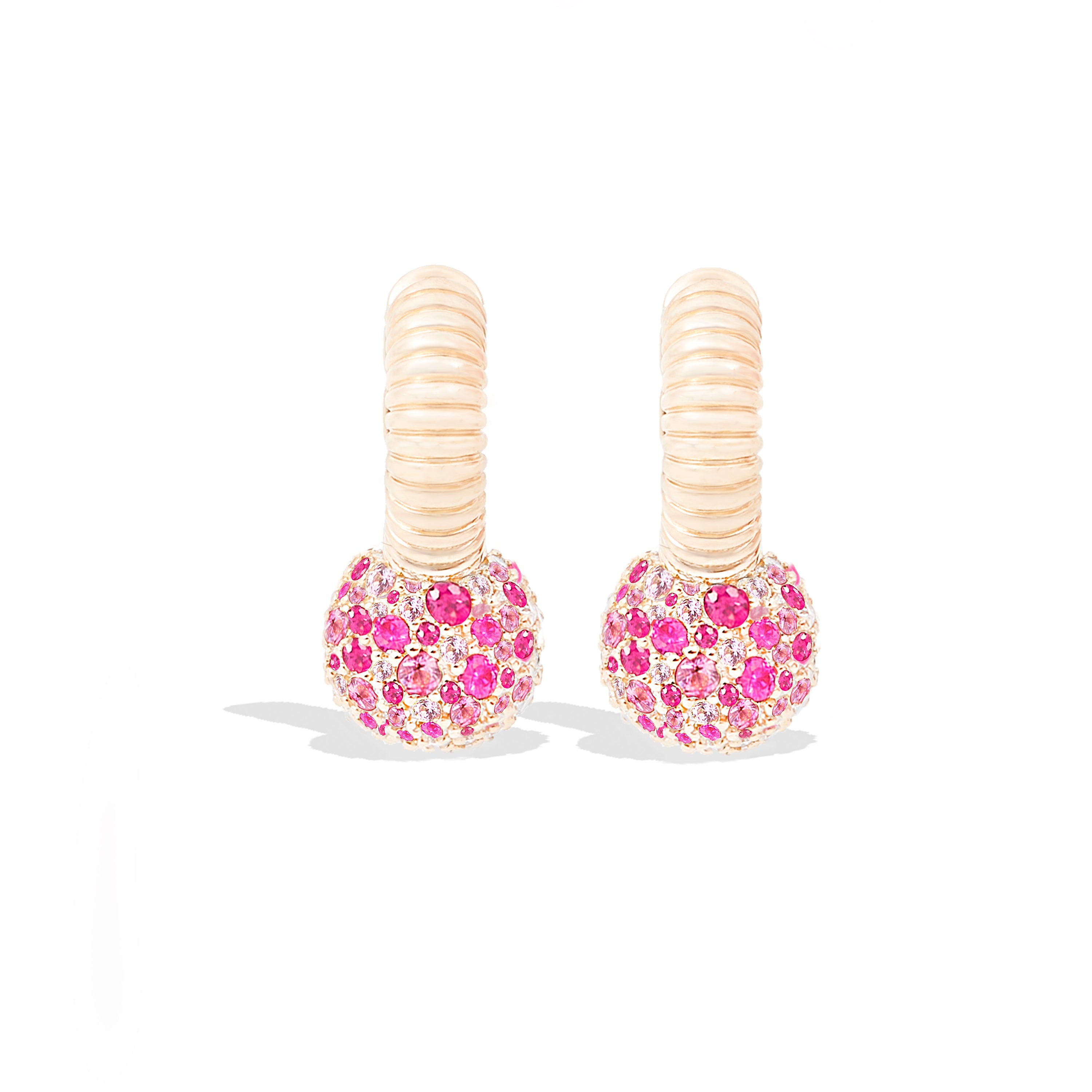 Revel Bobble Huggie Hoop Earrings