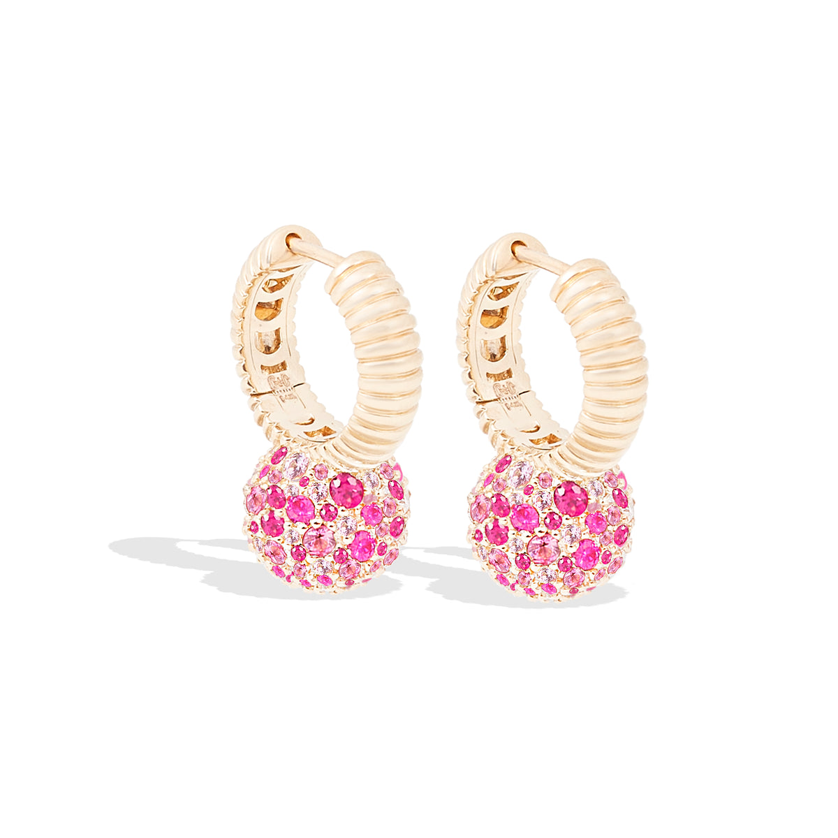 Revel Bobble Huggie Hoop Earrings