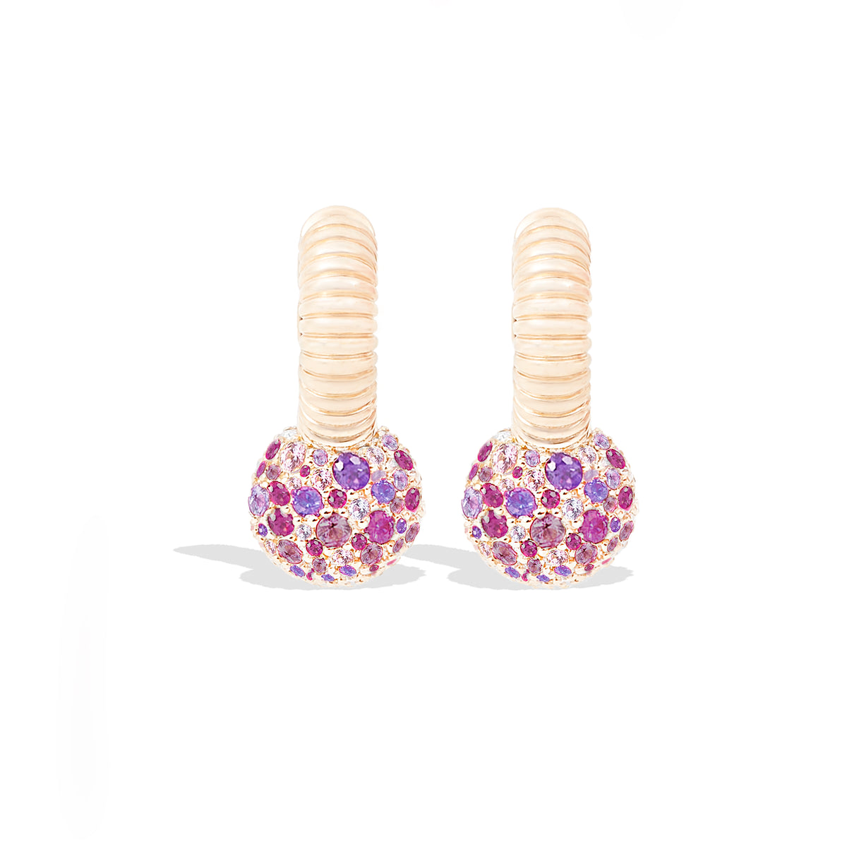 Revel Bobble Huggie Hoop Earrings