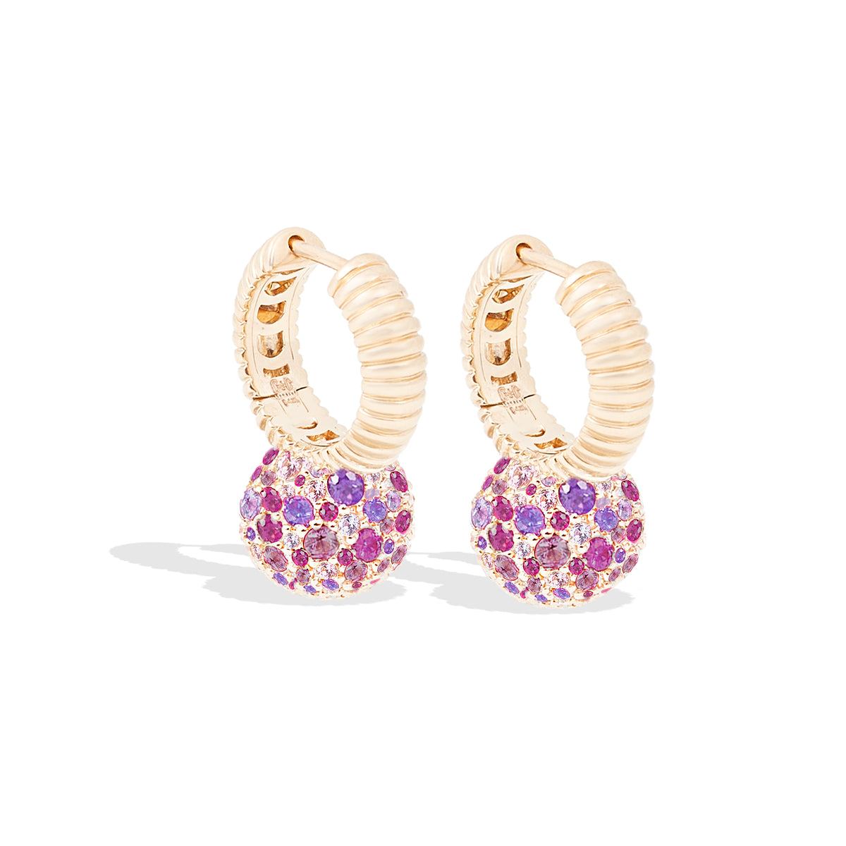 Revel Bobble Huggie Hoop Earrings