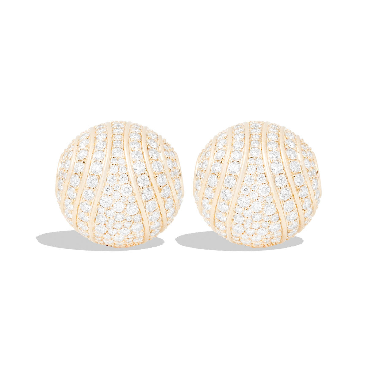 Revel Large Bead Huggie Hoop Earring