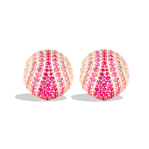 Revel Large Bead Huggie Hoop Earring