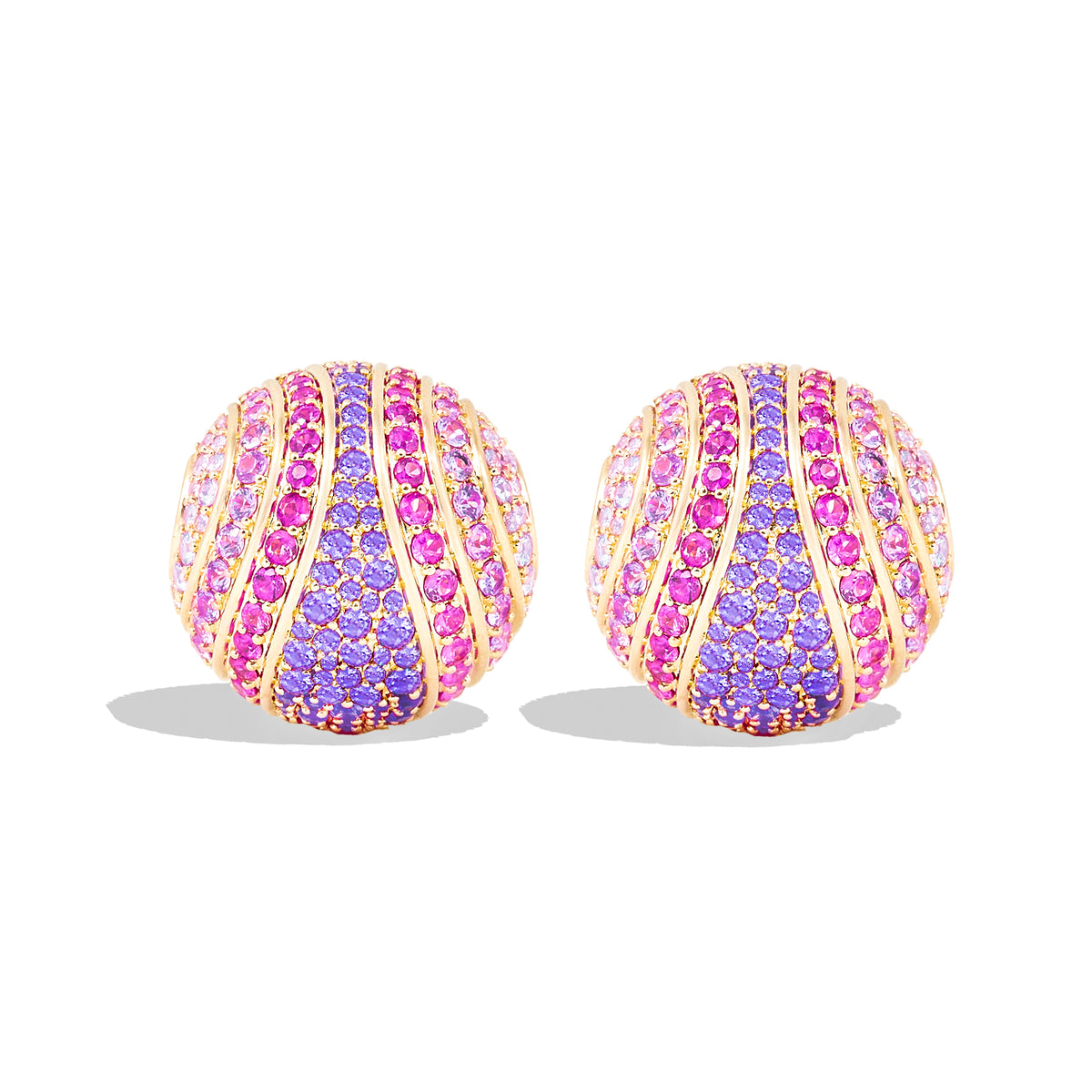 Revel Large Bead Huggie Hoop Earring