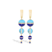 Revel Inlay Bobble Chandelier Earrings