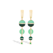 Revel Inlay Bobble Chandelier Earrings