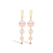 Revel Inlay Bobble Chandelier Earrings