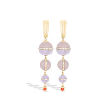 Revel Inlay Bobble Chandelier Earrings