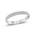 CII White Gold & All Diamond Fluted Bangle Bracelet